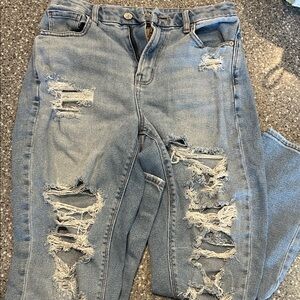 Distressed Blue Women's Jeans